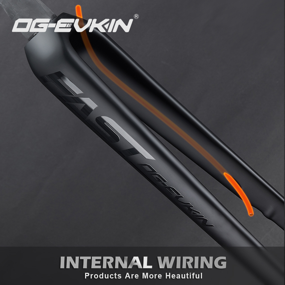 ตะเกียบหน้าคาร์บอน OG-EVKIN FK-008 Carbon Disc Gravel Fork 700*35C 12x100 Thru-Axle Cyclocross/Gravel Road Bike Frame Hidden Cable Flat Mount