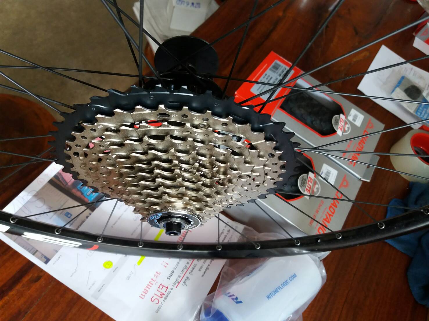 ชุดล้อเสือภูเขา Bitex 27.5"(650B) ,32/32 ดุมแดง ตัวเบา ซี่ลวด Double butted, BX-MTB-650B-XDPSR2016 รองรับแกน 9/15