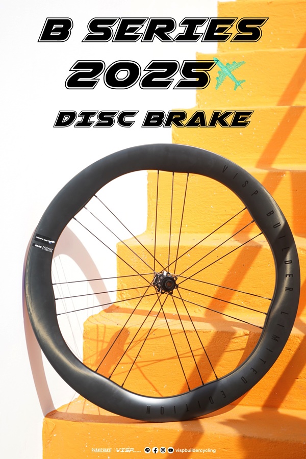 ชุดล้อเสือหมอบ VISP BUILDER B-SERIES 2025 Ceramic Bearing Disc Brake ขอบกว้าง 30mm ให้การขี่ที่นิ่ง ลู่ลมขึ้น ระบบ Ratchet IR 36T ใหม่! อัปเกรดได้ถึง 54T รับประกัน 3 ปี