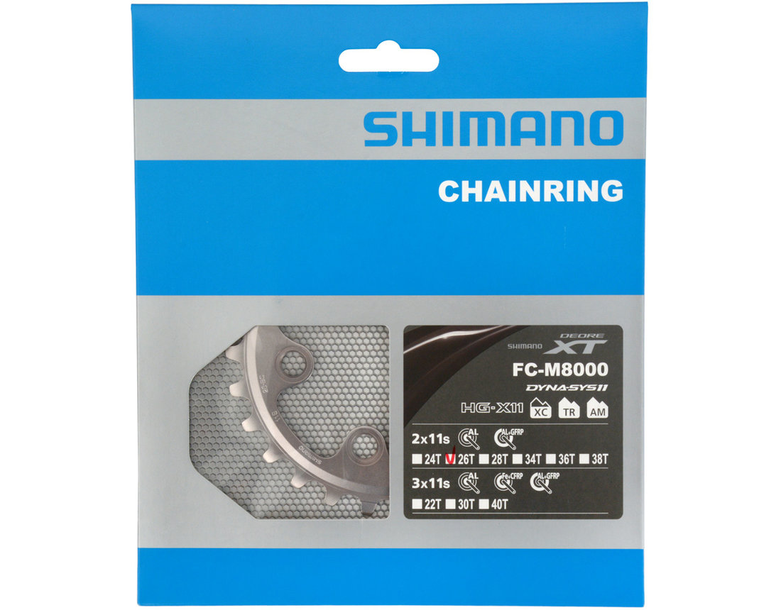 เฉพาะใบจาน SHIMANO XT FC-M8000-2, 26T CHAINRING, Y1RL26000
