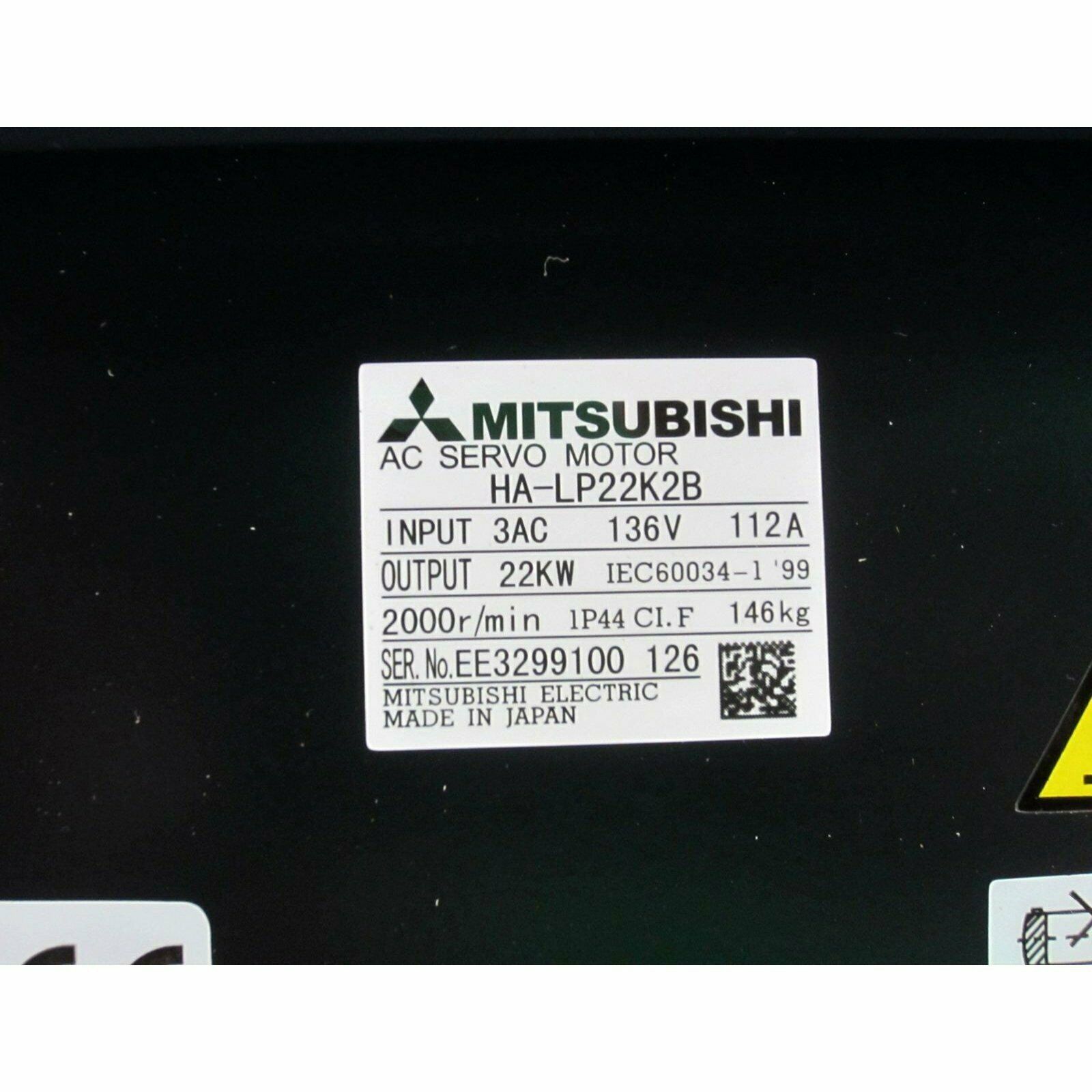 SERVO MOTOR " MITSUBISHI " รุ่น HA-LP22K2B