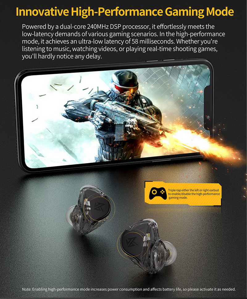 ขาย KZ VXS PRO หูฟัง TWS หูฟังไร้สายรองรับ Bluetooth5.3 ประกันศูนย์ไทย