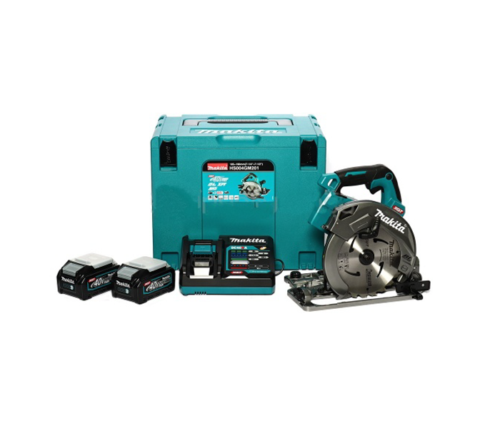 ชุดเครื่องเลื่อยวงเดือนไร้สาย มากีต้า 40 โวลต์ Makita มากีต้า รุ่น HS004GM201 (แท้) ##