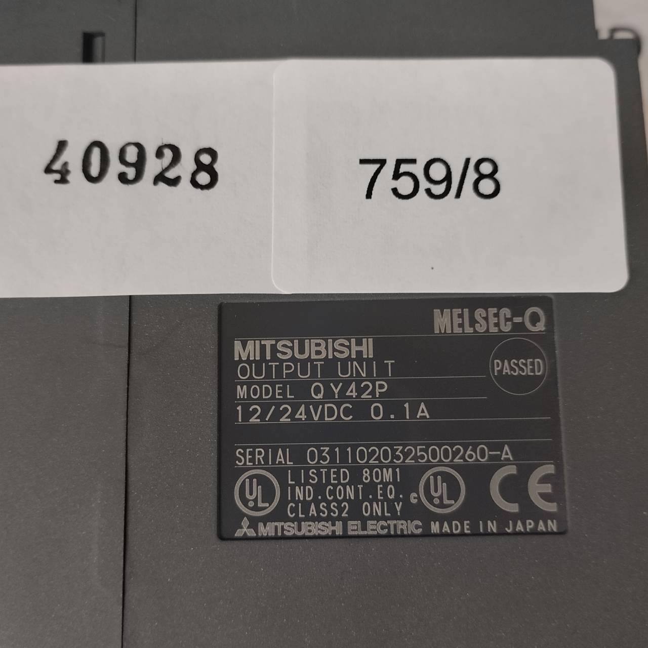QY42P PLC " MITSUBISHI "
