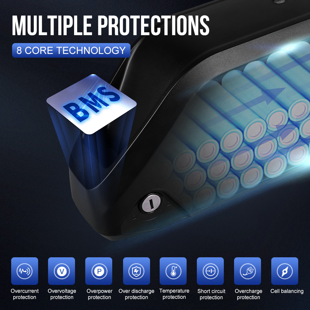 แบตเตอรี่ Accolmile 48V 17.5Ah สำหรับจักรยานไฟฟ้า – ใช้เซลล์ LG/Samsung 13S5P พร้อม BMS 30A | รองรับมอเตอร์ 250W-1500W