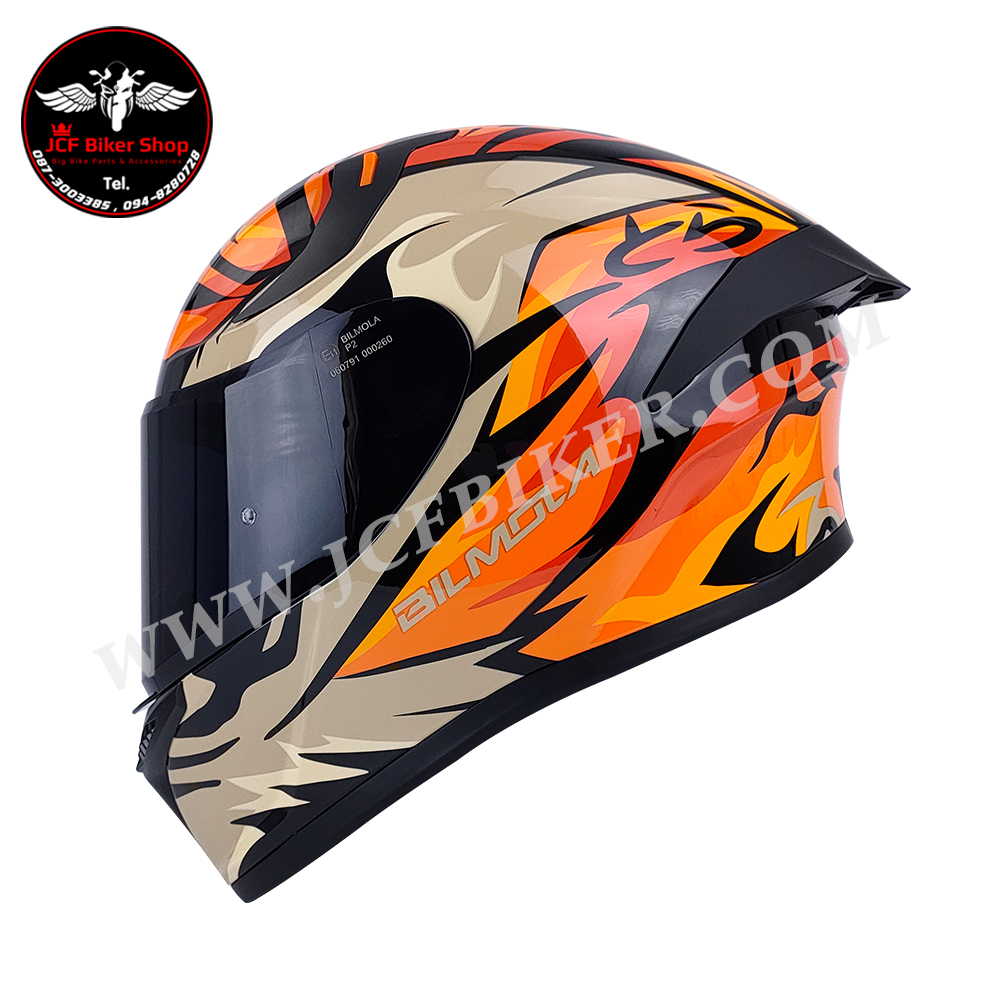หมวกกันน็อคเต็มใบ หมวกกันน็อค Bilmola รุ่น Rapid RS ลาย TIGER (Glossy)