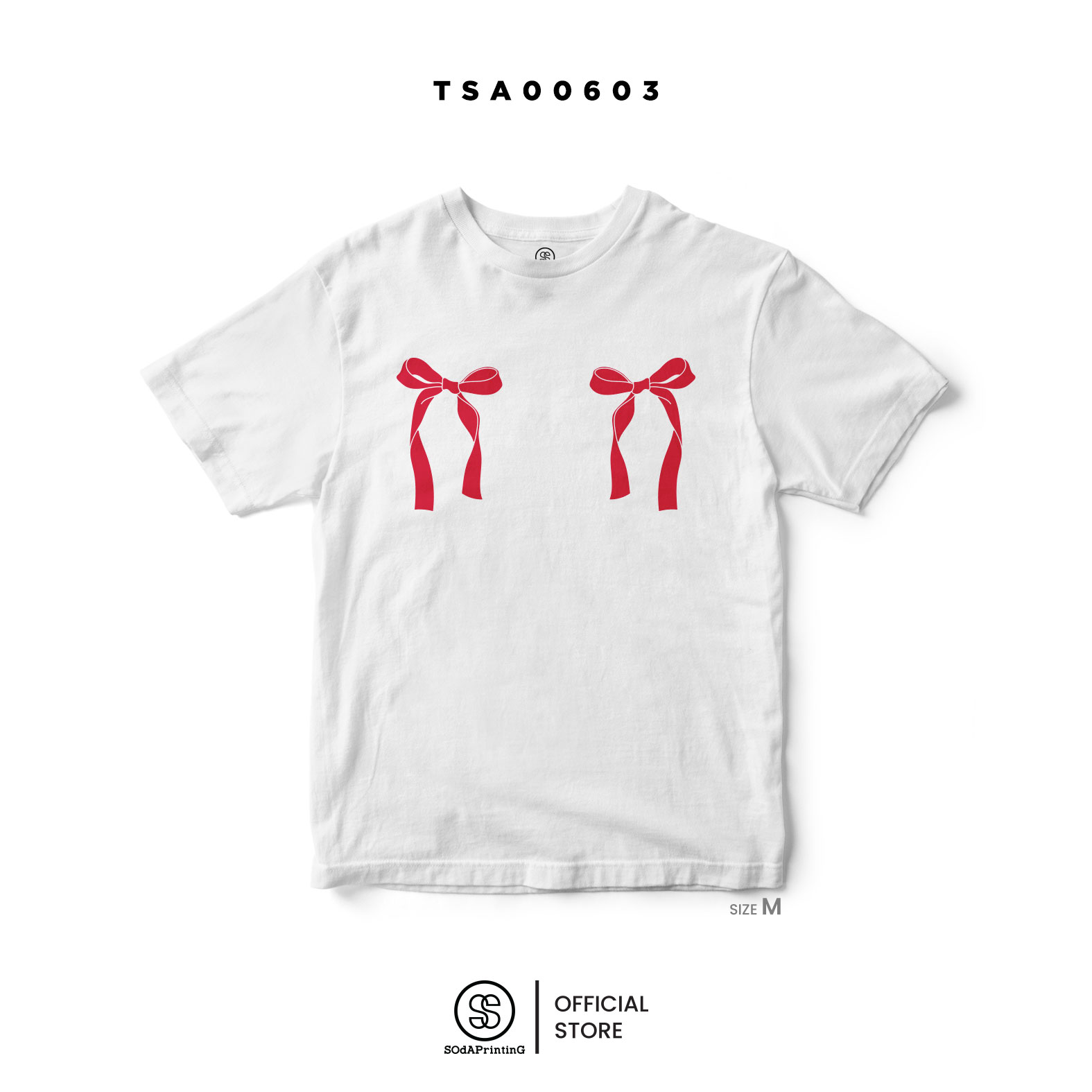 เสื้อยืด ลาย โบว์ 🎀 รหัส TSA00603 (C32) #ลายโบว์ #เสื้อยืดลายโบว์ #เสื้อยืด #SOdAPrintinG