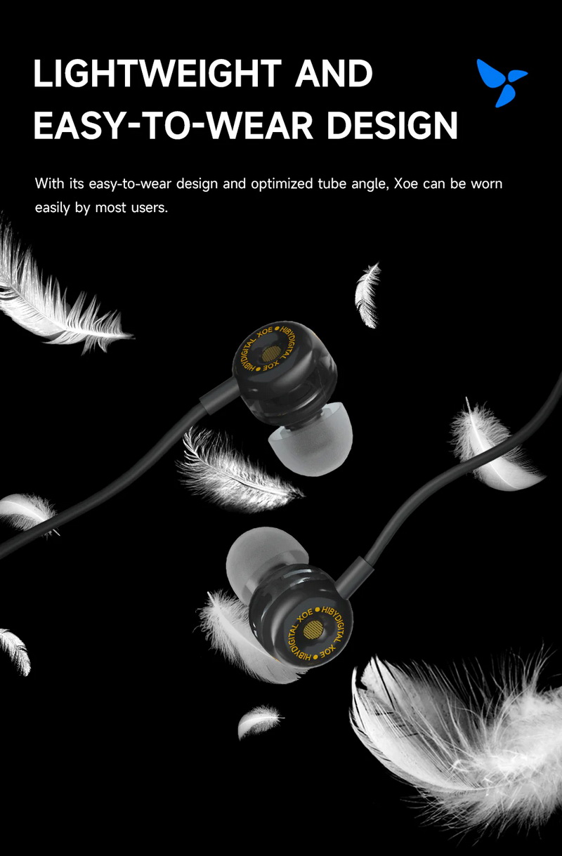 HiBy Digital XOE หูฟังไฮไฟไดนามิกความละเอียดสูง ไดอะแฟรม DLC ประกันศูนย์ไทย