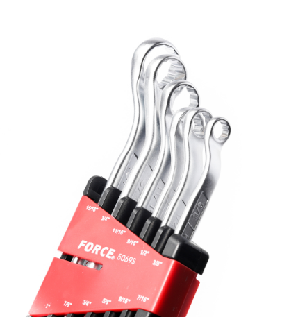 ชุดประแจ แหวน 45 องศา (6ชิ้น) ฟอร์ซ (FORCE) [หน่วย mm.] Pn.5069S
