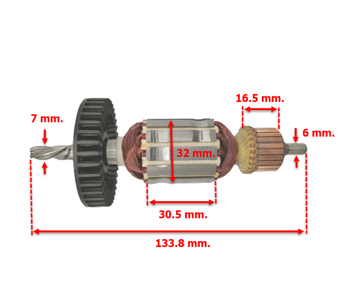 ทุ่น สว่าน Makita มากีต้า รุ่น 6409, 6410