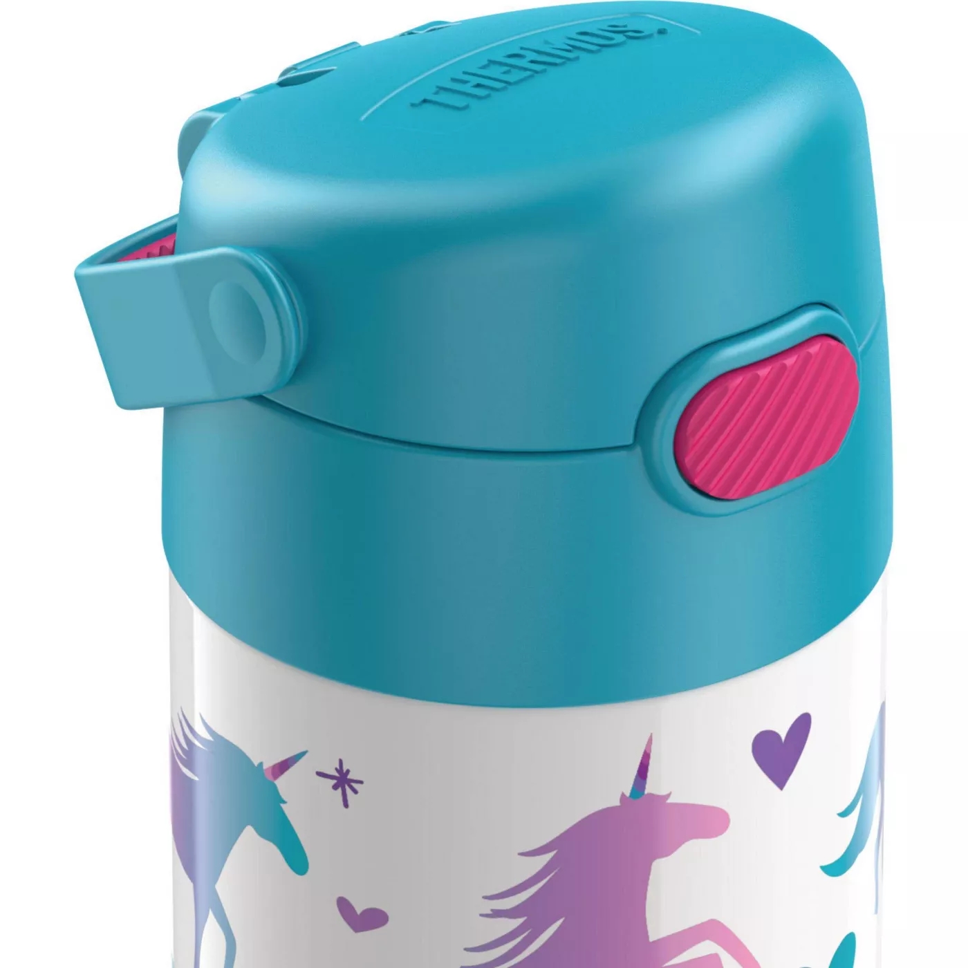 กระติกน้ำ เก็บความเย็น Thermos Unicorn 12oz FUNtainer Water Bottle with Bail Handle - Blue
