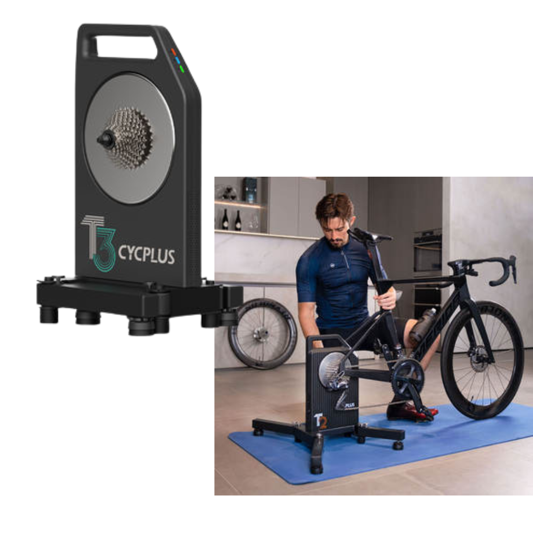 CYCPLUS T3 สมาร์ทเทรนเนอร์ ฝึกปั่นในบ้าน ระบบไดเร็คไดรฟ์อัจฉริยะ | รองรับ Shimano, SRAM 8-12 สปีด