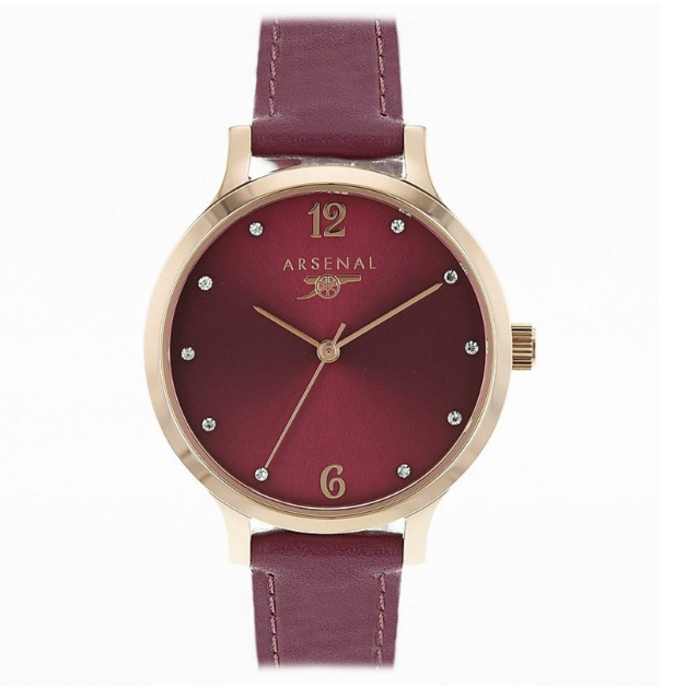 นาฬิกาข้อมืออาร์เซนอล ROSE GOLD AND LEATHER TWO STRAP LUXURY เปลี่ยนสายได้ในกล่องของแท้