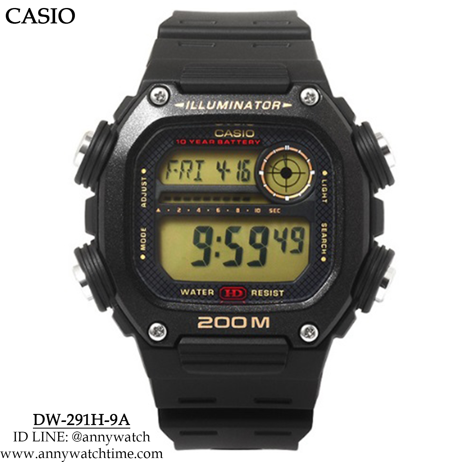 CASIO DW-291H-9A