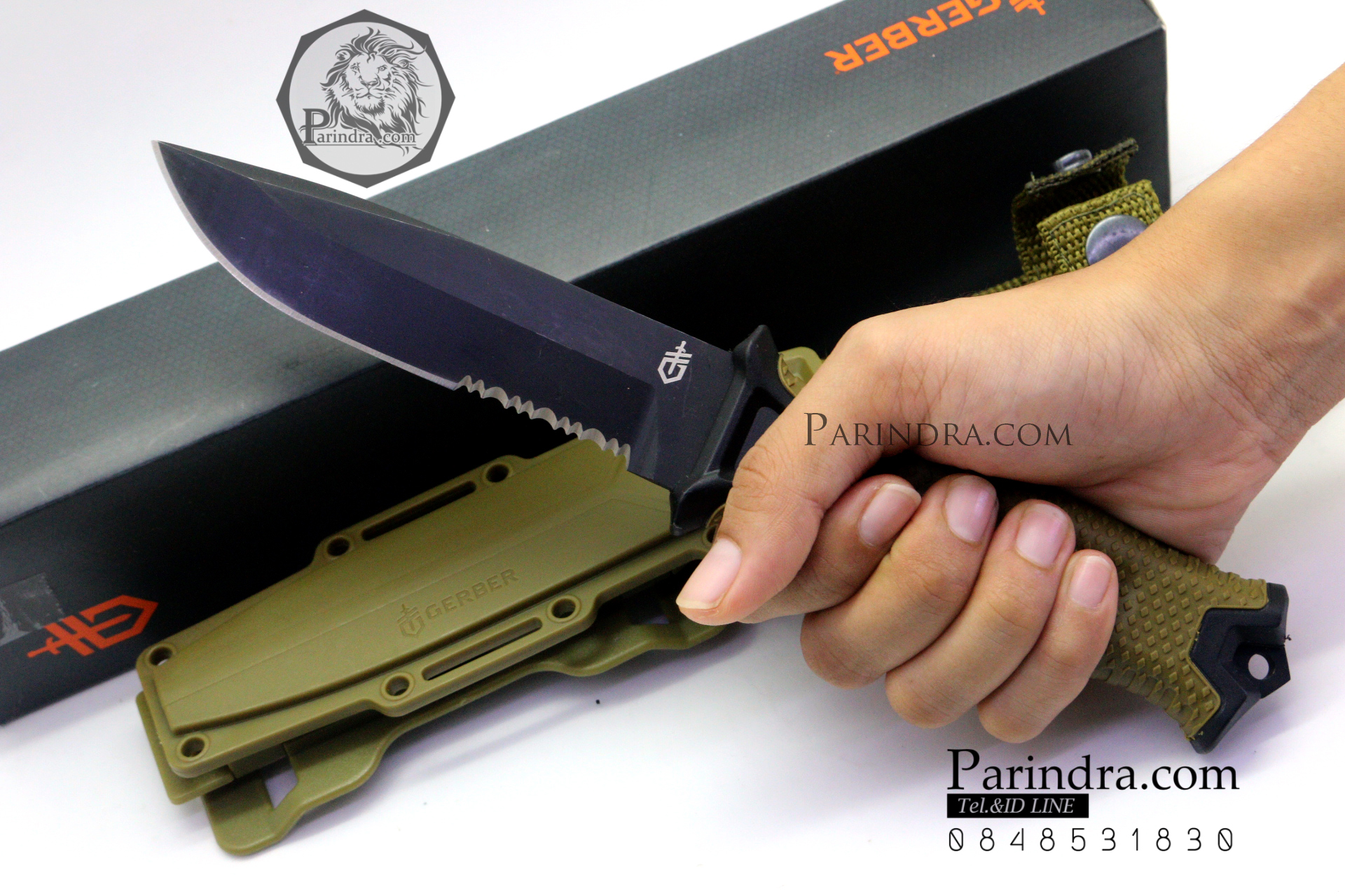 มีดใบตาย Gerber Strong Arm Semi serrated Fixed Blade OEM ขนาด 10 นิ้ว หล่อสุดๆ A++