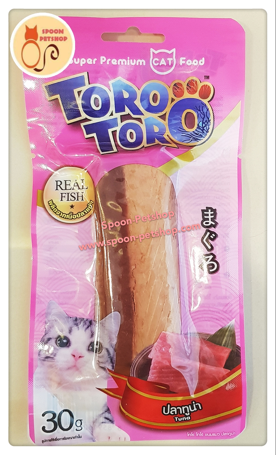 Toro Toro ขนมแมว โทโร โทโร่ รสปลาทูน่า 20g
