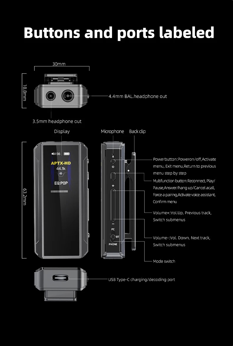 FiiO BTR13 Bluetooth DAC/AMP ชิป CS43131 x2 รองรับ LDAC, Dual Hi-Res ประกันศูนย์ไทย