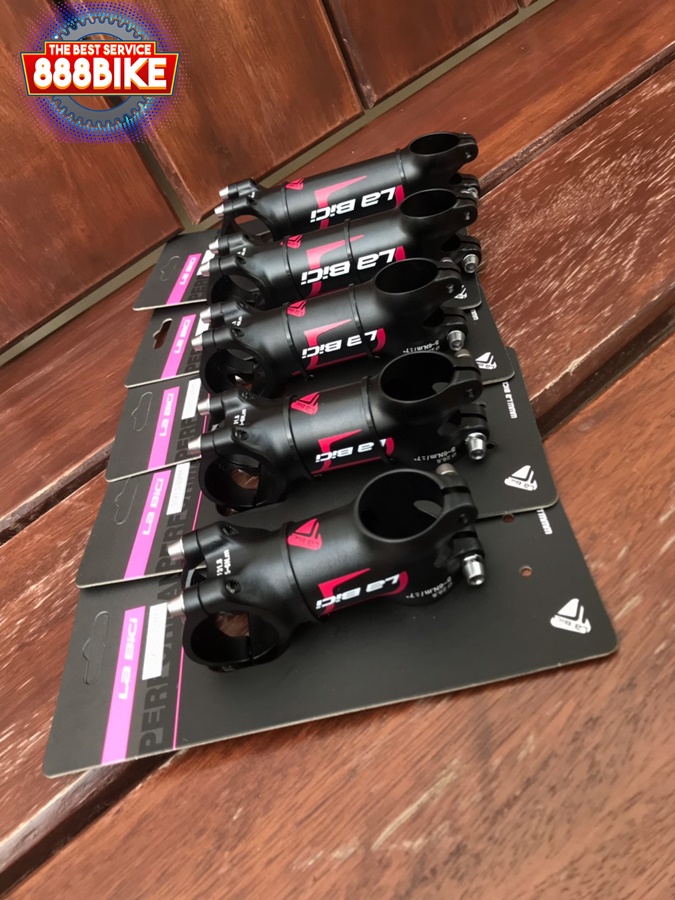 LABICI คอแฮนด์อลูมิเนียม LA BICI STX1.5 ,ยก +/- 7° วัสดุอลูเบา ยาว 70-120มม มีสีดำและสีแดง