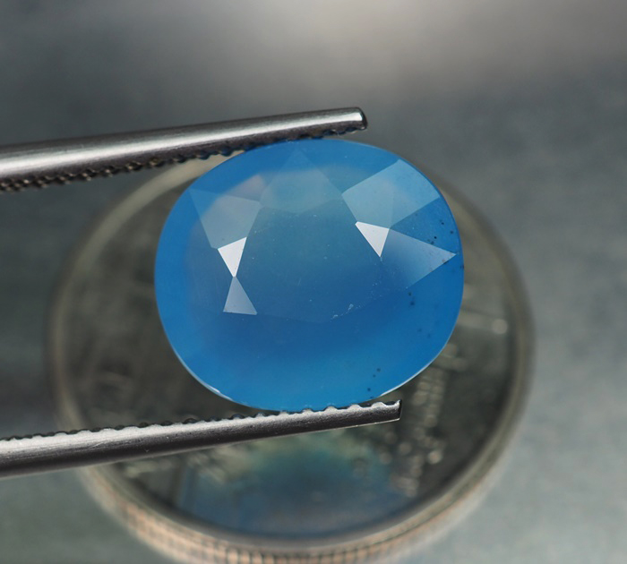 คาลซิโดนีสีฟ้า (Blue Chalcedony) 3.80 กะรัต