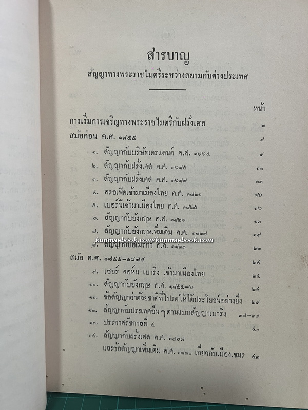 สัญญาทางพระราชไมตรีระหว่างสยามกับต่างประเทศ หนังสืออนุสรณ์ หลวงสิทธิสยามการ