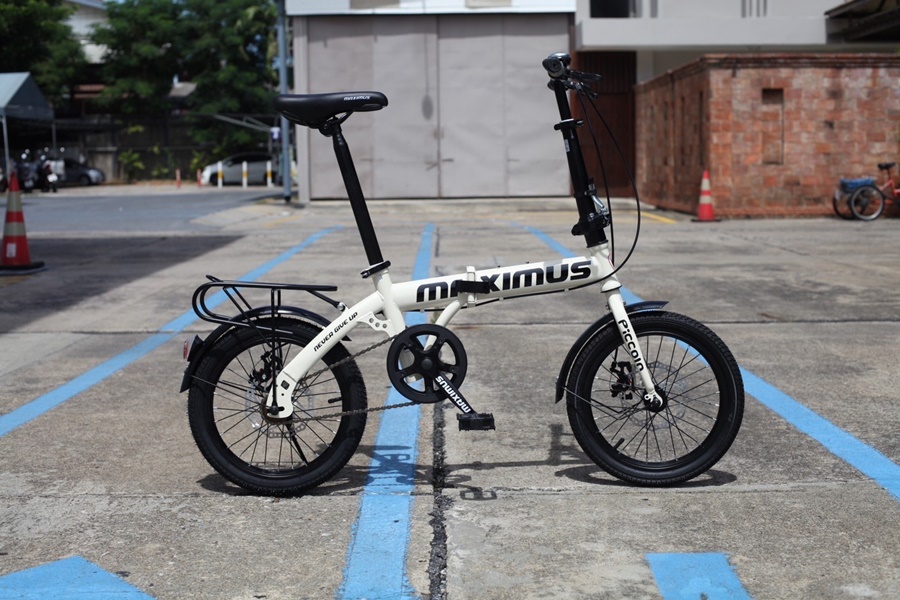จักรยานพับได้ MAXIMUS รุ่น Piccolo ล้อ 16" เกียร์ 1 Speed เฟรมเหล็ก ดิสเบรกหน้า - หลัง รับประกันตัวเฟรม 3 ปี