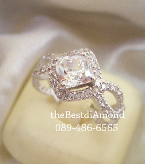 SR004RD+แหวนดีไซน์เกลียวผสมPrincess++แหวนเงินแท้ ดีไซน์สวยหรู แบบร้านจิวเวลลี่ทันสมัย ตามcounter ห้างเลย เหมือนของแท้สุดๆเล่นไฟวิ๊งๆ รับประกันความสวย