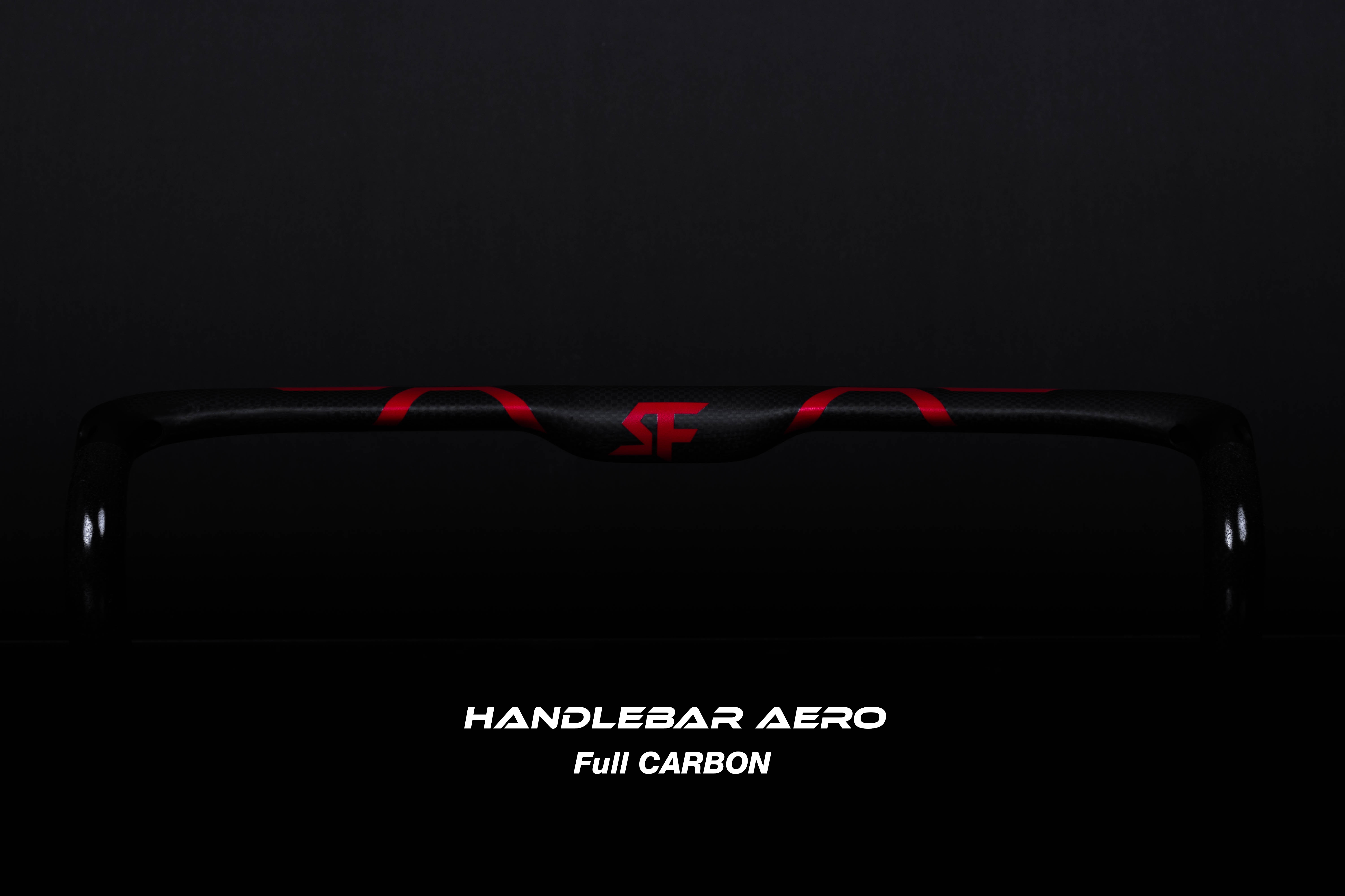 แฮนด์หมอบคาร์บอน S-FIGHT Road Handlebar FULL Carbon - S90 AERO HANDLEBAR ซ่อนสาย , Size 40m42,44cm