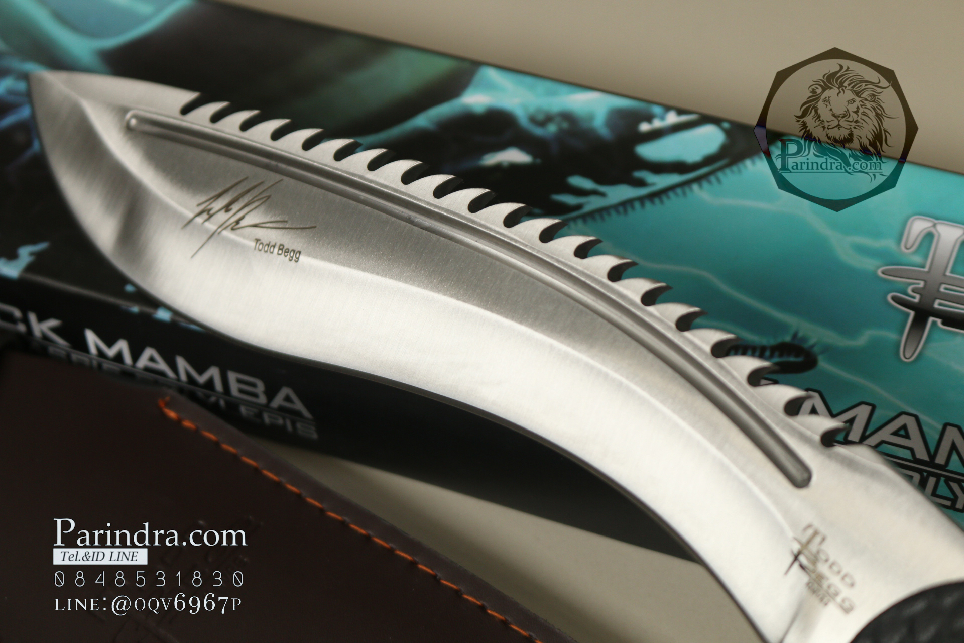 มีดใบตาย มีดเดินป่าทรงกรูข่า Black Mamba หนา หนัก ตัน (OEM) ขนาด 16 นิ้ว