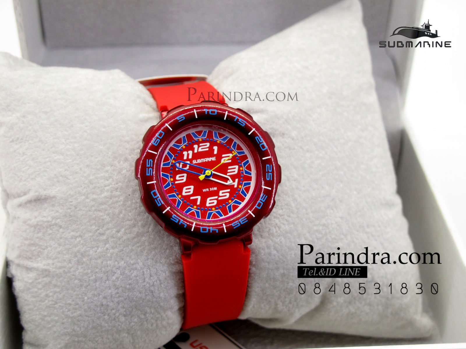 นาฬิกา US submarine Standard TP2125L สีแดง
