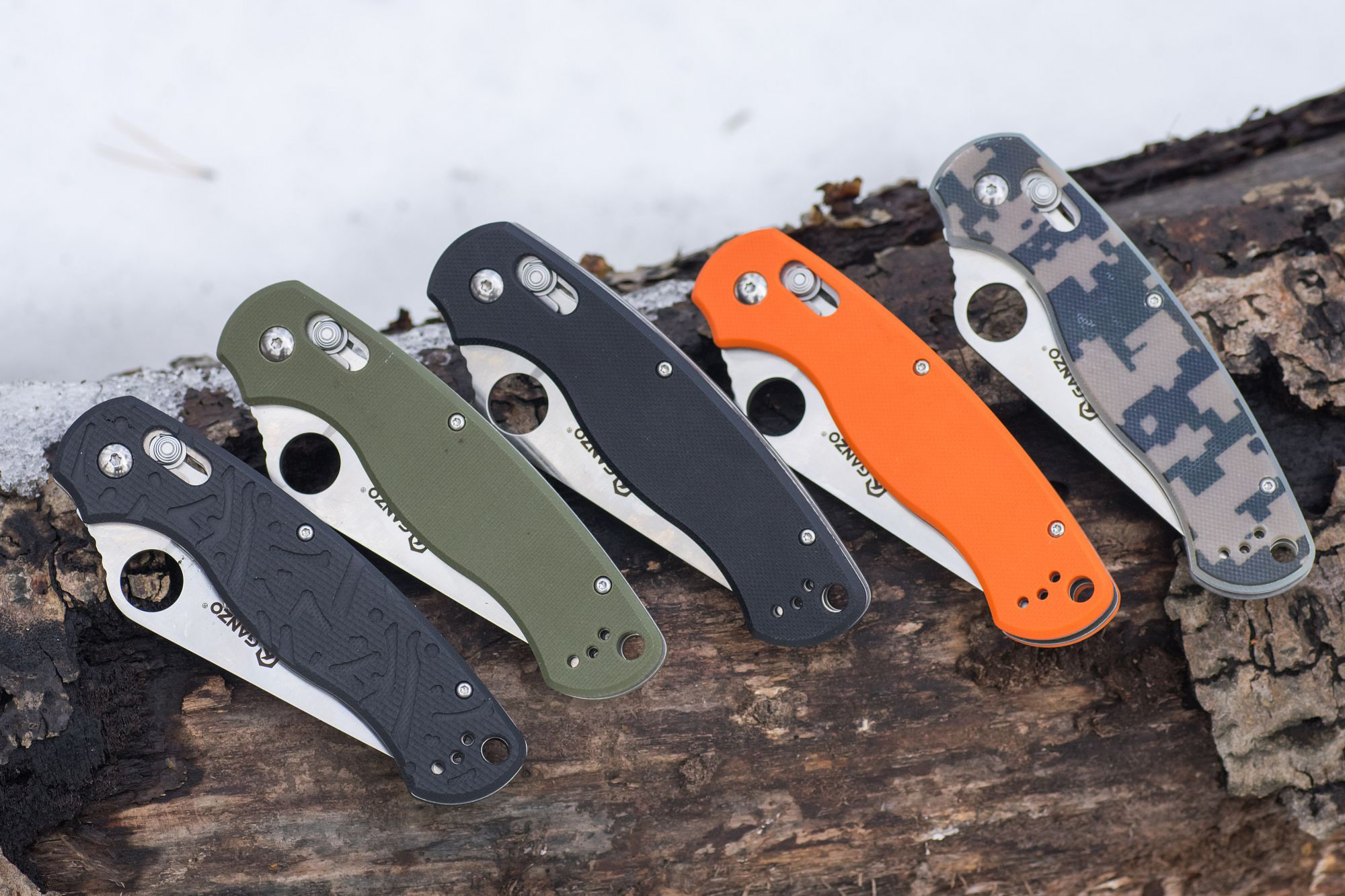 มีดพับ Ganzo รุ่น G729-OR ด้ามสีส้ม ของแท้ 100%