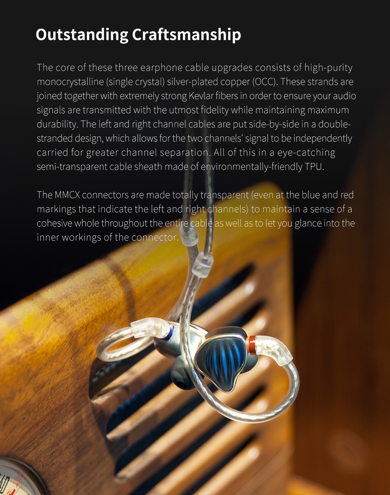 ขาย FiiO LC-2.5B สายอัพเกรดหูฟังขั้ว MMCX สำหรับ Shure/Westone/JVC/FiiO