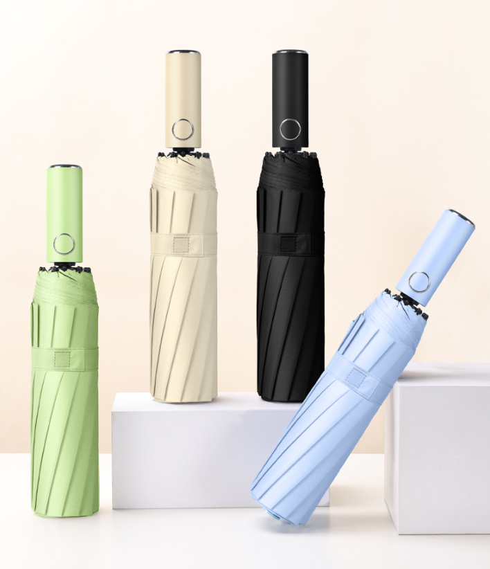 ร่มพับ 3 ตอน 23 นิ้ว 12 ก้าน เปิด-ปิดอัตโนมัติ