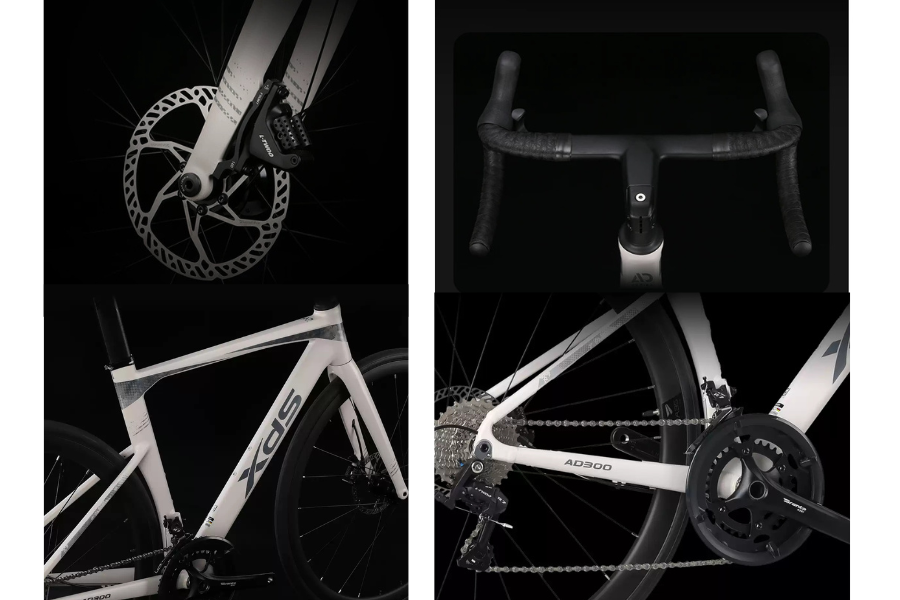 XDS AD300 2025 | จักรยานถนนแอโร่ เฟรมอลูมิเนียม X6 | L-TWoo R7 2x10 Speeds | ดิสก์เบรกน้ำมัน