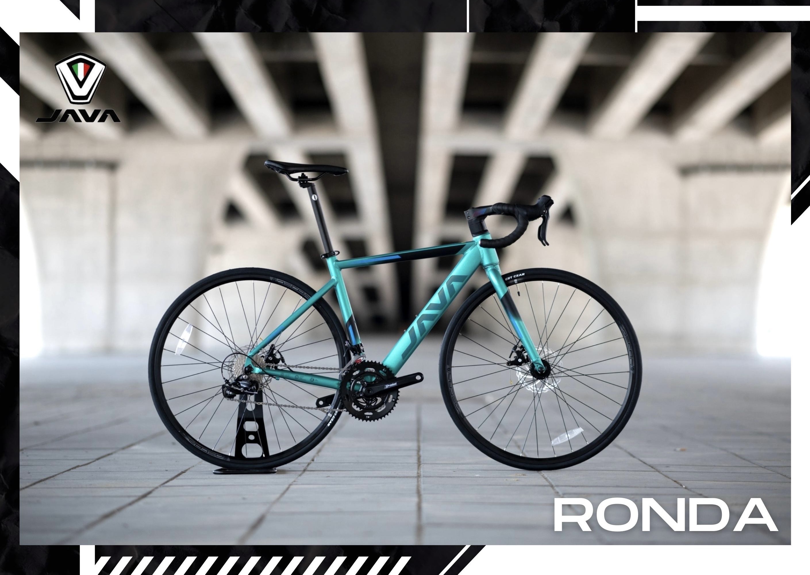 จักรยานเสือหมอบ JAVA RONDA DISC เฟรมอลู เกียร์ Shimano Sora2*9sp, แฮนด์ Integrated 700c 2022