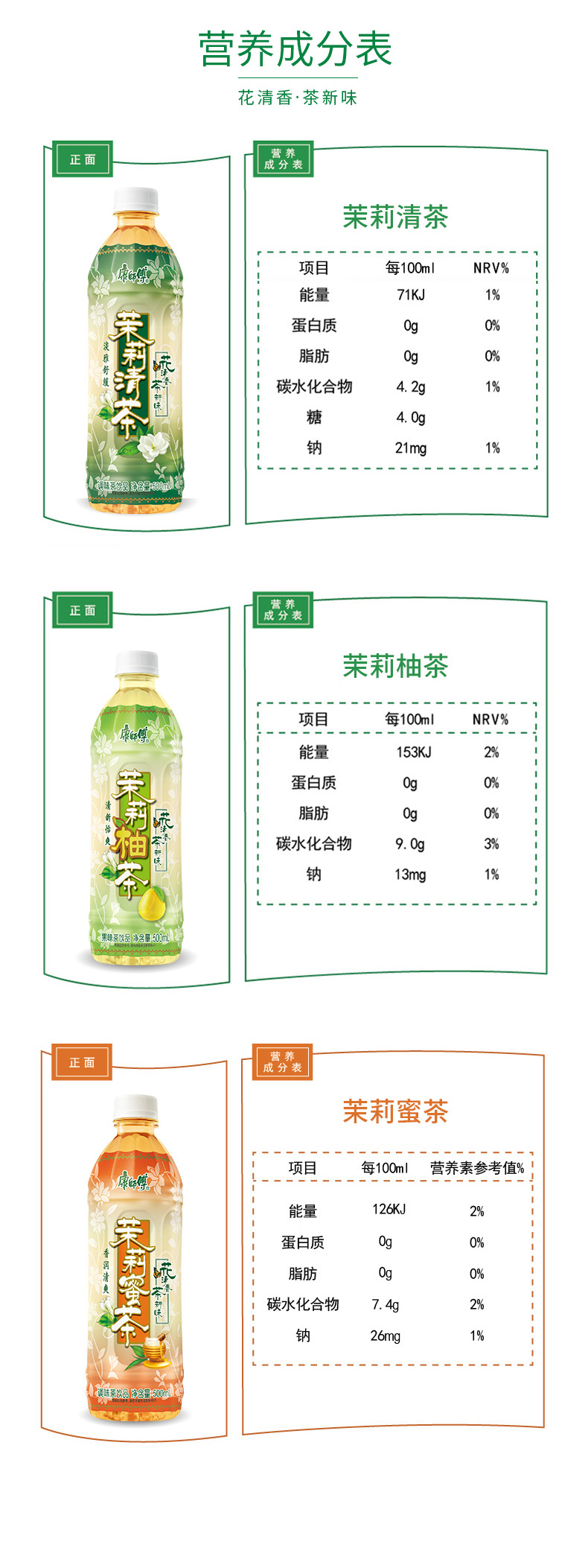 ชาเขียว Master Kong หลี่เซี่ยน (500 ml.*15) มี 3 กลิ่น