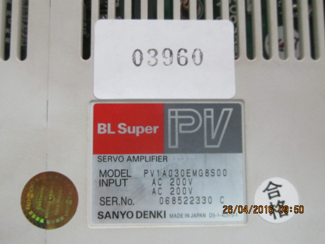 PV1A030EMG8S00 SERVO DRIVE " SANYO DENKI "