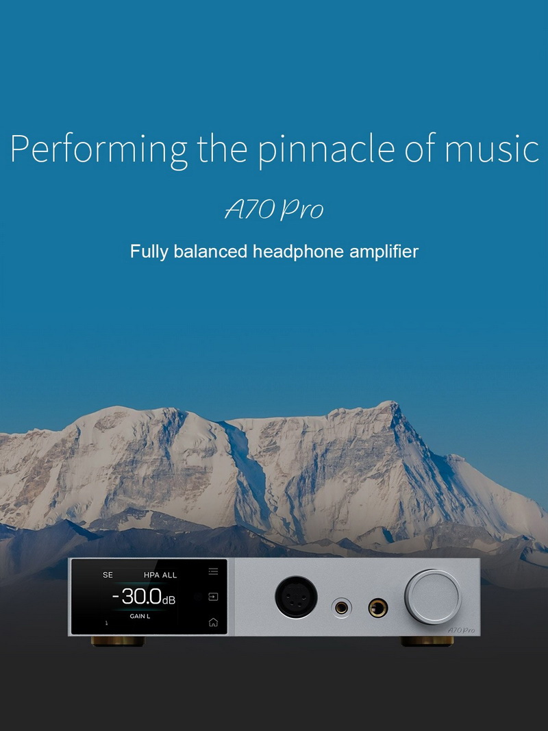 Topping A70 PRO Headphone Amplifier ตั้งโต๊ะ กำลังขับสูง ประกันศูนย์ไทย
