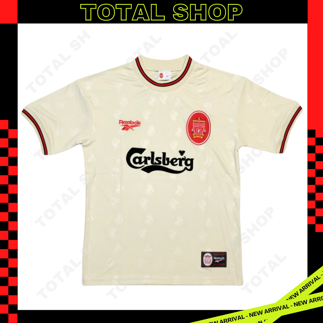 Liverpool 1996/97 Away Vintage Jersey เสื้อฟุตบอลลิเวอร์พูลย้อนยุค Carlsberg