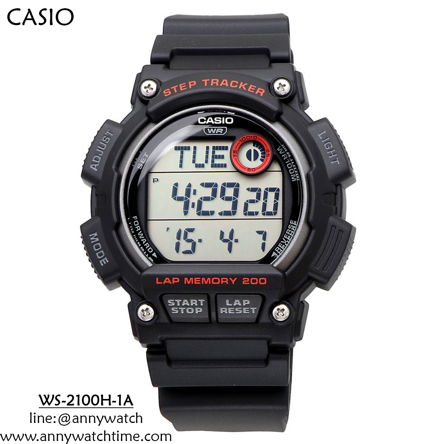 CASIO WS-2100H-1A