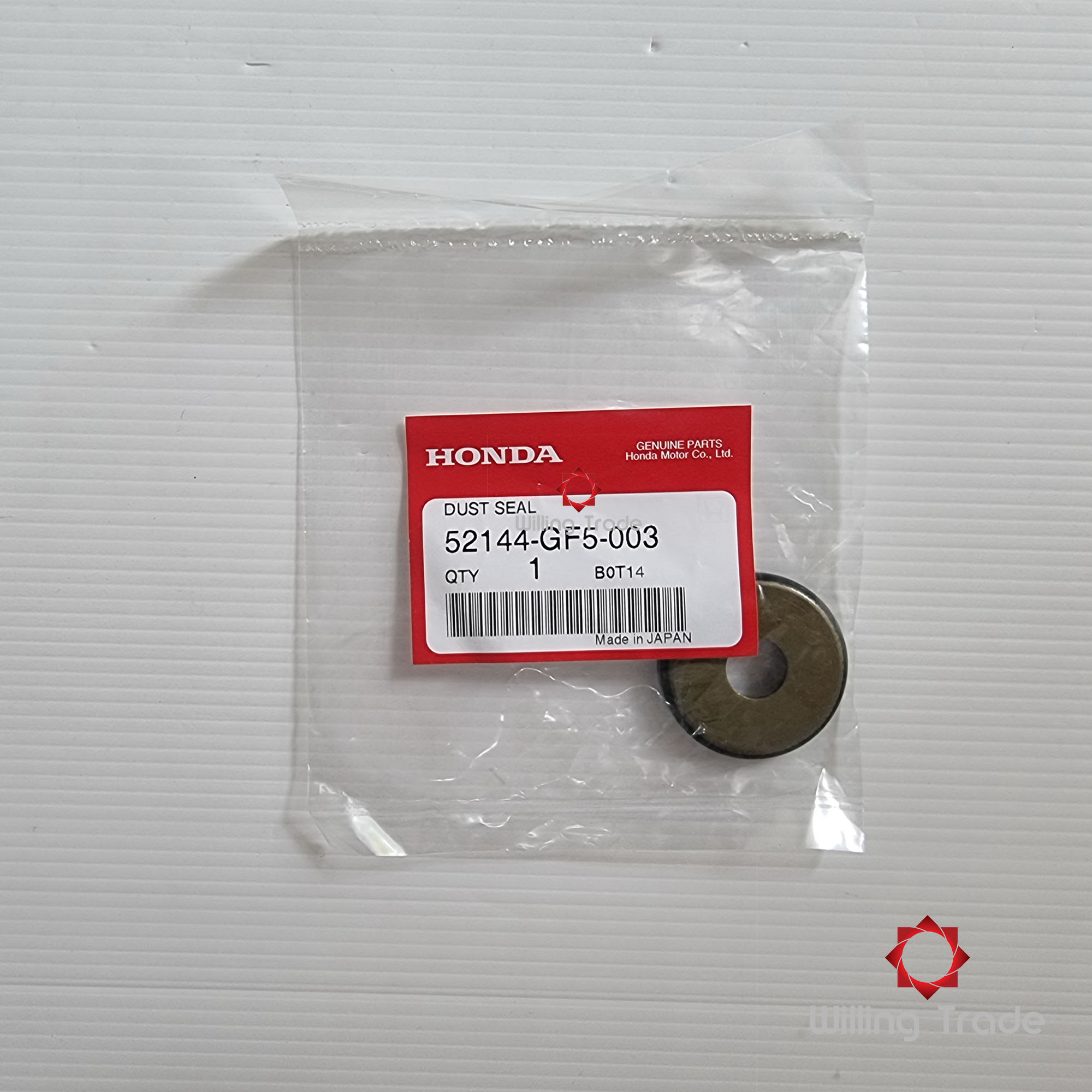 0179_HO. ซีลกันฝุ่นแกนสวิงอาร์ม, ฝาปิดแกนสวิงอาร์ม (A288) HONDA:(52144-GF5-003) DASH, BEAT, NSR [แท้ศูนย์] 31x38.5x7