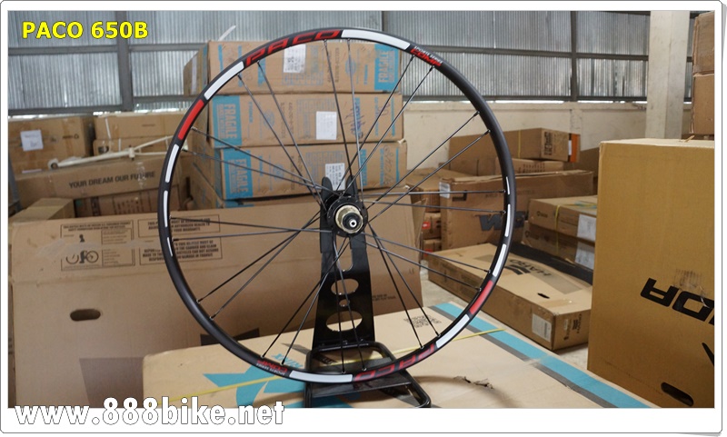 ชุดล้อสำเร็จ ล้อเสือภูเขาPACO WT27.5 (650B) ซี่ลวดแบน AERO 2017 Bearing " โม่ 9-10 sp