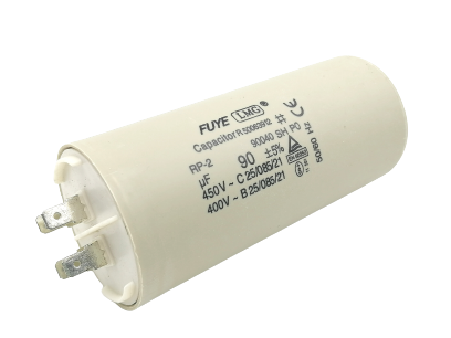 คาปาซิเตอร์ 90uf 450v.(กลม-ขาเสียบ)