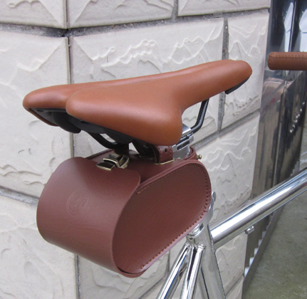 กระเป๋าใต้อาน IRON JIA&apos S VINTAGE SADDLE BAGS ,IJ003 มีสีน้ำตาล หนังเทียม วินเทจ