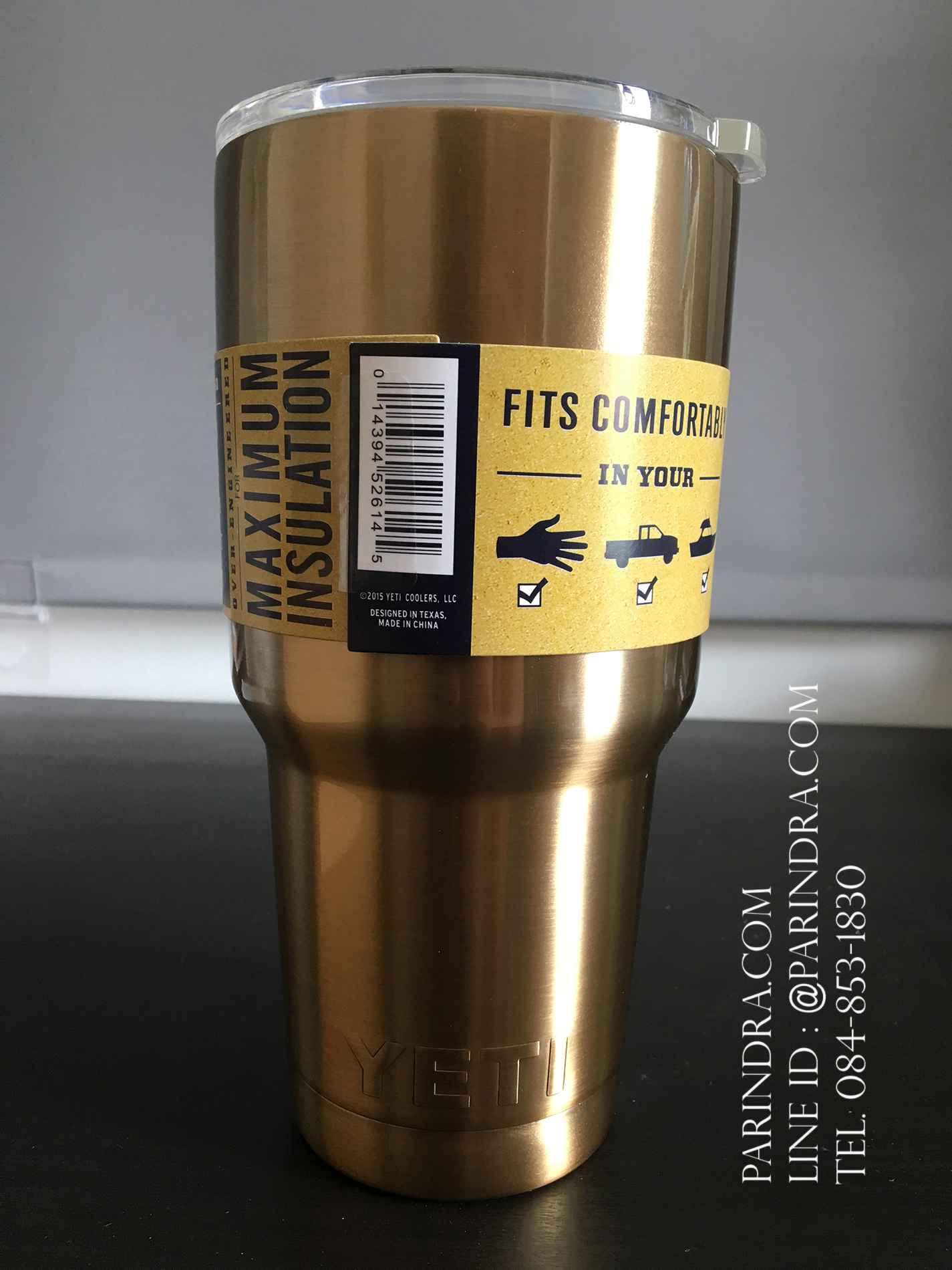 แก้วน้ำ YETI เก็บความเย็นได้ดีเยี่ยม สีทองอ่อน อย่างดี (OEM)