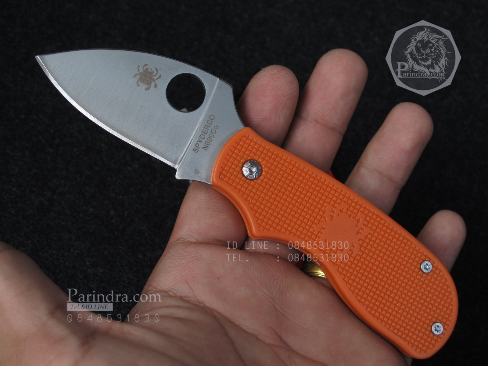 มีดพับ Spyderco Lady Bug ด้ามสีส้ม มีดพกน่ารัก คมกริบ ขนาด 6 นิ้ว (OEM)