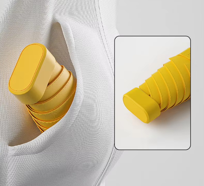 ร่มพับมินิ 5 ตอน 19 นิ้ว 6 ก้าน พร้อมกระเป๋าสายหิ้ว รุ่น NQ-270