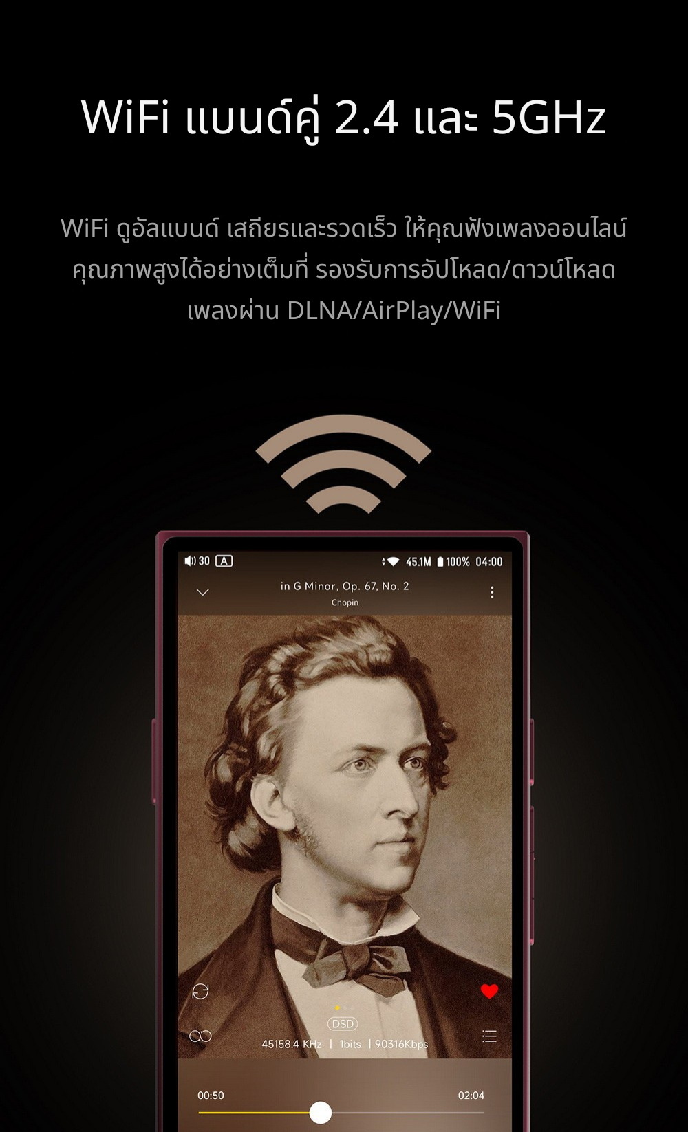 <สั่งจองล่วงหน้า> Hiby R8II Aluminium alloy เครื่องเล่นดิจิทัลไฮเอนด์เรือธง รุ่นอลูมิเนียมอัลลอยด์ ประกันศูนย์ไทย