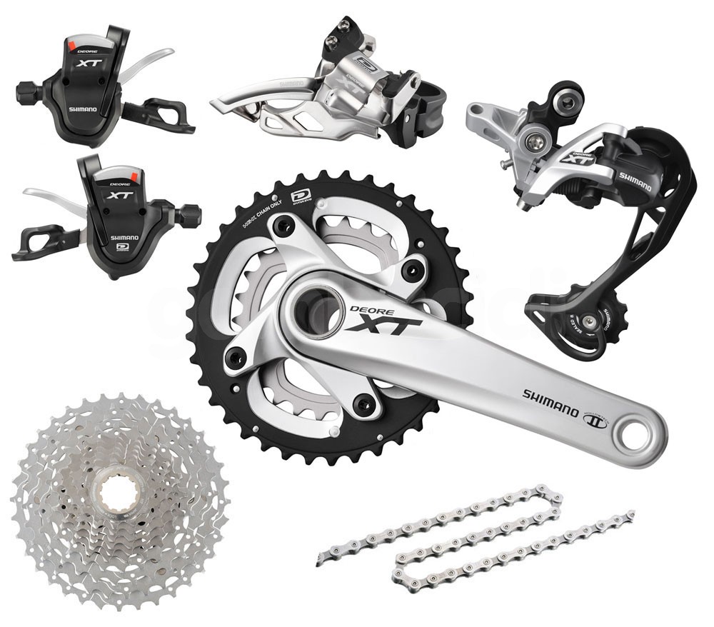 ชุดเกียร์ Shimano XT Groupset 20, 2x10 สปีด (ไม่รวมชุดดิส และ ใบดิส)