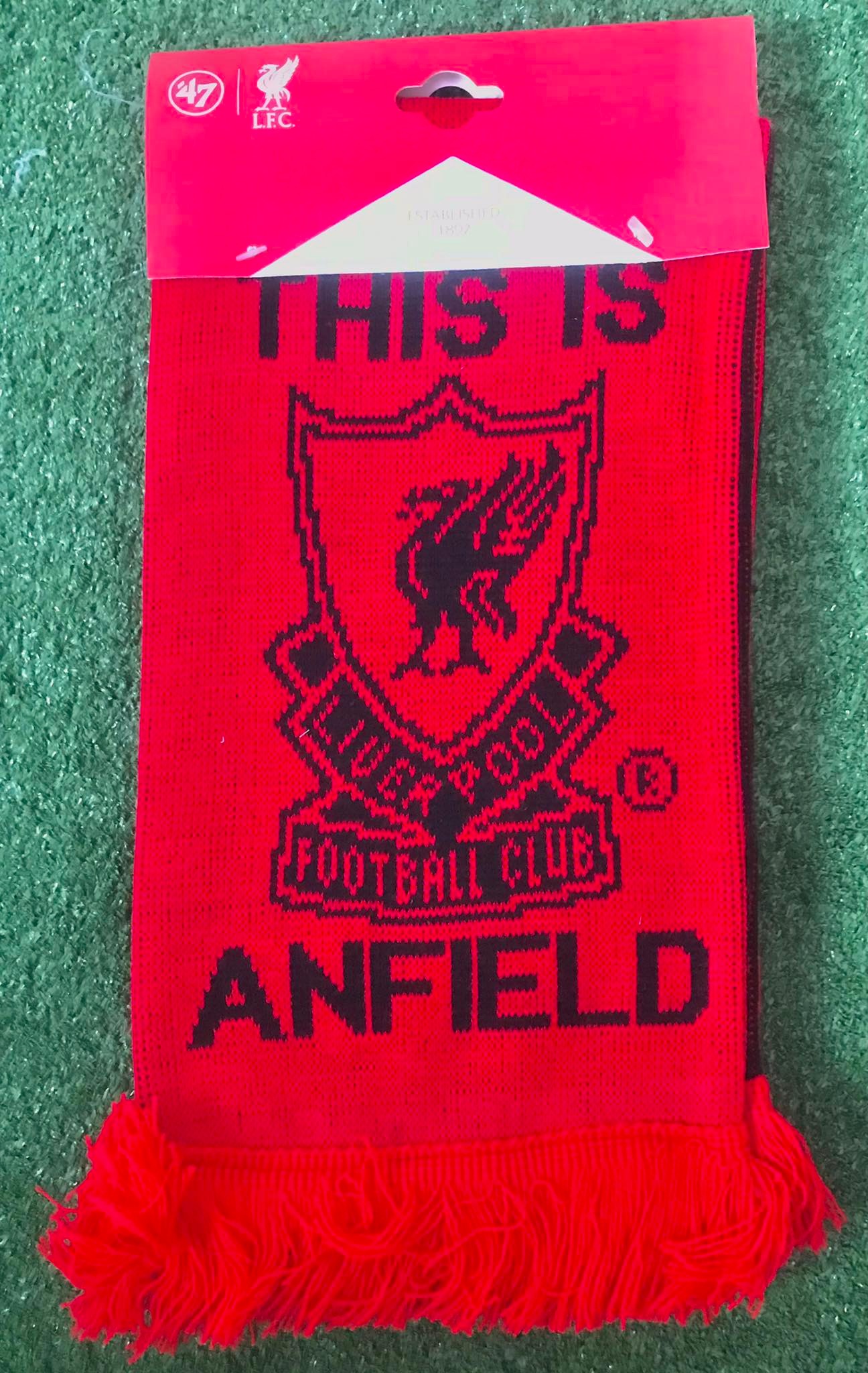 ผ้าพันคอ ฟุตบอล สโมสรลิเวอร์พูล - THIS IS ANFIELD ใหม่ / LIVERPOOL Football Club Scarf - THIS IS ANFIELD NEW สำเนา