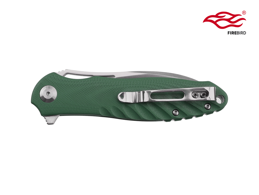 มีดพับ Ganzo กานโซ่ รุ่น FH71-GB / D2 Steel / ด้าม G10 สีเขียวแก่ ของแท้ 100%